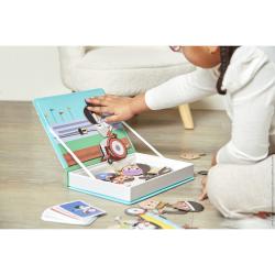 Janod Magnetick kniha skladaka pre deti port Magnetibook 13